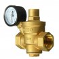 DN20 3/4inch Bspp Brass Water Pressure Reducing Valve With Gauge Flow Adjustable