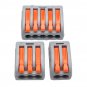 Excellway 60Pc 2/3/5 Hole Electrical Connectors Wire Block Electrical Wire Connector Terminal