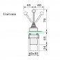 600V Spring Return Joystick Self-Reset Switch 4 Position 4NO XD2PA24CR Black
