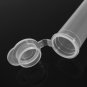 100Pcs 7ml Centrifuge Test Tube Vial Container Clear Plastic with Snap Cap