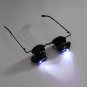 20X Magnifier Magnifying Eye Glass Loupe Lens Jeweler Watch Repair Tool LED Light