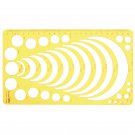 Circle Radius Semicircle Drawing Template KT Soft Plastic Ruler Jewelry Building Design Drawing Boar