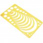 Circle Radius Semicircle Drawing Template KT Soft Plastic Ruler Jewelry Building Design Drawing Boar