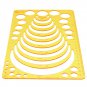 Circle Radius Semicircle Drawing Template KT Soft Plastic Ruler Jewelry Building Design Drawing Boar