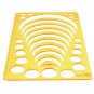 Circle Radius Semicircle Drawing Template KT Soft Plastic Ruler Jewelry Building Design Drawing Boar