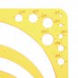 Circle Radius Semicircle Drawing Template KT Soft Plastic Ruler Jewelry Building Design Drawing Boar