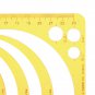 Circle Radius Semicircle Drawing Template KT Soft Plastic Ruler Jewelry Building Design Drawing Boar