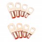 60Pcs SC Series Bare Terminals Wire Connector Terminal Copper Lug Ring Seal Wire Connectors Assorted