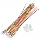 Excellway 10 Sets Mini Micro JST 1.5mm ZH 4-Pin Connector Plug With Wires Cables 150mm