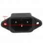 AC 250V/10A IEC320 C14 Male 3Pin Power Inlet Panel Mounting Power Inlet Socket