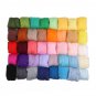 Needle Felting Starter Kit 24 Colours Natural Needle Felting Wool Set and Wool Felt Tools for DIY Fe