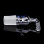 24/29 Glass Vacuum Adapter Air Exhaust Connector Right Angle Bend Two Sides Ears Ground Joint to Hos