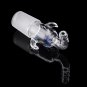 24/29 Glass Vacuum Adapter Air Exhaust Connector Right Angle Bend Two Sides Ears Ground Joint to Hos