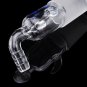 24/29 Glass Vacuum Adapter Air Exhaust Connector Right Angle Bend Two Sides Ears Ground Joint to Hos