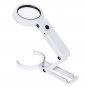 7x Hand Held Folding Magnifying Glass Lens 6LED Light Reading Reparing Magnifier Antiques Appreciati