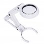 7x Hand Held Folding Magnifying Glass Lens 6LED Light Reading Reparing Magnifier Antiques Appreciati