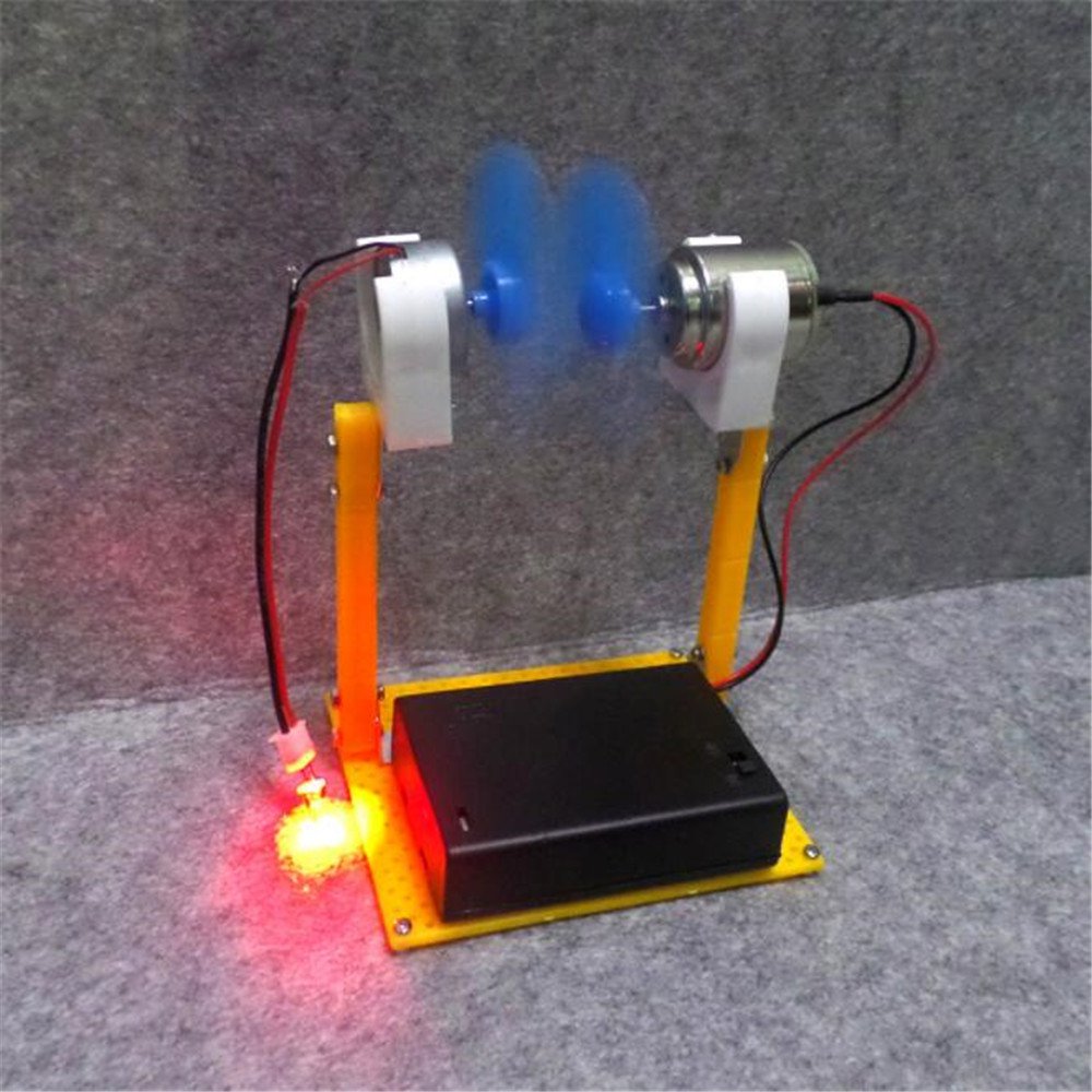 DIY Wind Turbine Generator Model Science Education Experiment Physical Teaching Tool Creative Toy