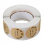 500PCS Kraft Paper Handmade With Love Sticker DIY Gifts Wrap Cookies Packaging Stickers