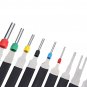 18pcs Car Plug Circuit Board Wire Harness Terminal Extraction Pick Connector Crimp Pin Back Needle R