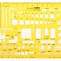 Furniture Measuring Geometric Drawing Template House Building Formwork KT Soft Plastic Ruler Stencil