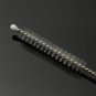 4Pcs 5mm Reusable Clear Bent Glass Drinking Straws Water Juice Straws with Cleaning Brush