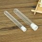 20Pcs 13100mm Clear Plastic Laboratory Test Tube with Cap