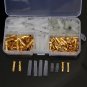 Excellway TC02 120Pcs Brass Bullet 3.5mm Terminal Male and Female Connector