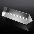 10cm Optical Glass Crystal Triple Triangular Prism Photography Physics Teaching Light Spectrum