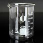 250mL Graduated Borosilicate Glass Beaker Lab Volumetric Laboratory Glassware