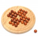 Wooden Traditional Board Game Solitaire Marble Child Educational Fun Toy