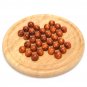 Wooden Traditional Board Game Solitaire Marble Child Educational Fun Toy