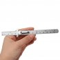 6 inch Pocket Clip Depth Length Ruler Scale Gauge Marking Measuring Tool Feeler Straight Ruler