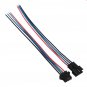 Excellway 10 sets JST 15cm SM 4Pin 22AWG Wire Male and Female Connectors Wire Pitch 2.54mm