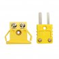 Panel Mount K-type Thermocouple Miniature Socket Plug Connector