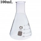100ml Graduated Narrow Mouth Glass Erlenmeyer Flask Conical Flask 29/40 Ground Joints