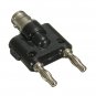 Adapter BNC Female Jack to Two Dual 4mm Banana Binding Male Connector