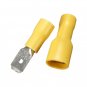 100pcs Male & Female Insulated Spade Crimp Terminal Wire Connector