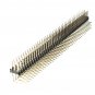 2Pcs 2.54mm 3x40P Male Pins Three Row Right Angle Pin Header