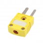 SMPW-K-M/F K Type Thermocouple Temperature Measuring Wire 1 Set Male & Female Plug Connectors