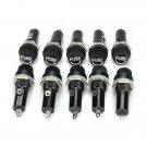 10pcs Electrical Panel Mounted Glass Fuse Holder For Radio Auto Stereo 6x30mm