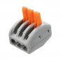 Excellway ET25 3 Pins Spring Terminal Block 10Pcs Electric Cable Wire Connectors