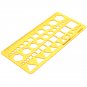 Geometric Figure Polygon Drawing Template KT Soft Plastic Circle Triangle Square Hexagon Ruler Desig