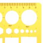 Geometric Figure Polygon Drawing Template KT Soft Plastic Circle Triangle Square Hexagon Ruler Desig