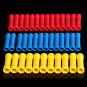 50Pcs Insulated Butt Wire Connector Crimp Terminal 10-22AWG 0.5-6.0mm2 PVC Kit