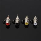4PCS RCA Terminals Audio Chassis Panel Mount Socket Connector