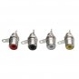 4PCS RCA Terminals Audio Chassis Panel Mount Socket Connector