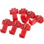 50pcs Scotch Lock Quick Splice 22-18 AWG Wire Connector Red