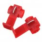 50pcs Scotch Lock Quick Splice 22-18 AWG Wire Connector Red