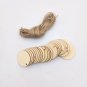 25Pcs Blank Circle Wood Chips Sheet Hanging Tags Ornament Laser Engraving DIY Art Wedding Decor