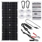 18V 300W Semi-flexible Solar Panel Dual USB DC Charger Kit Charging for Boat RV Car